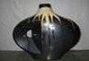 Ceramic vase, cream black collection