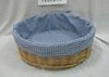 Rattan basket , cotton inside, natural color.